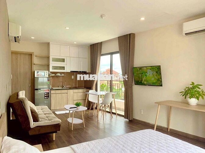 🏙️ Studio - Vách ngăn bếp - Giả ban công ⛅️ - 35m2 - Bình Thạnh 🥰