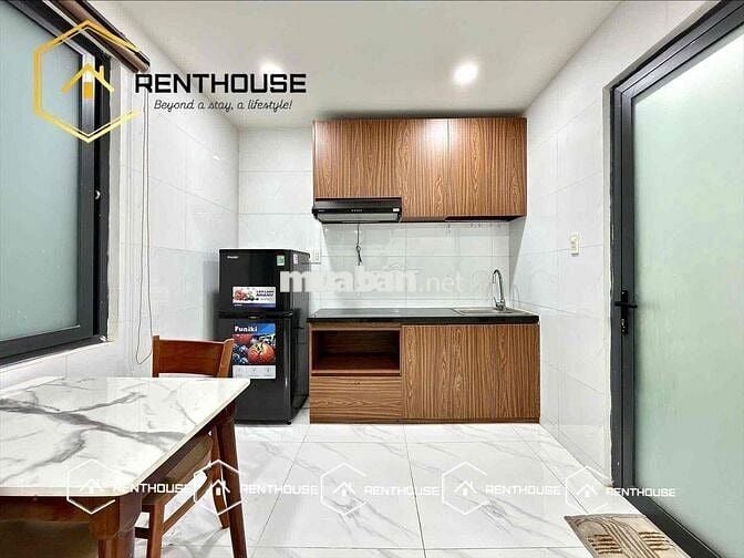 CHO THUÊ CHDV 1 PN TÁCH BẾP RỘNG 40M2 - FULL NỘI THẤT - GẦN VLU IUH