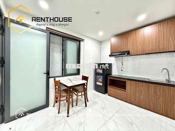 CHO THUÊ CHDV 1 PN TÁCH BẾP RỘNG 40M2 - FULL NỘI THẤT - GẦN VLU IUH