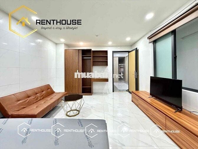 CHO THUÊ CHDV 1 PN TÁCH BẾP RỘNG 40M2 - FULL NỘI THẤT - GẦN VLU IUH