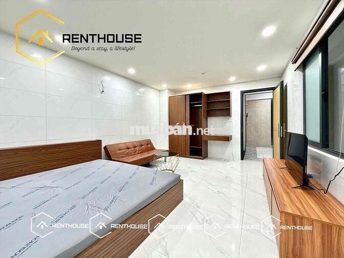 CHO THUÊ CHDV 1 PN TÁCH BẾP RỘNG 40M2 - FULL NỘI THẤT - GẦN VLU IUH
