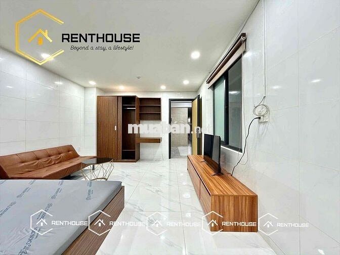 CHO THUÊ CHDV 1 PN TÁCH BẾP RỘNG 40M2 - FULL NỘI THẤT - GẦN VLU IUH