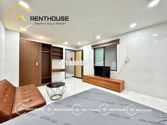 CHO THUÊ CHDV 1 PN TÁCH BẾP RỘNG 40M2 - FULL NỘI THẤT - GẦN VLU IUH
