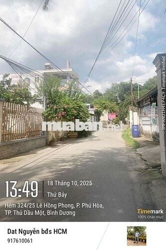 bán đất Phú Hoà vị trí đẹp giá hiếm, xây nhà ở đẹp, đường hơn 3m