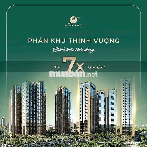 CHÍNH THỨC NHẬN BOOKING TÒA V7 - V8 - V9 DỰ ÁN SUNSHINE SKY CITY QUẬN7