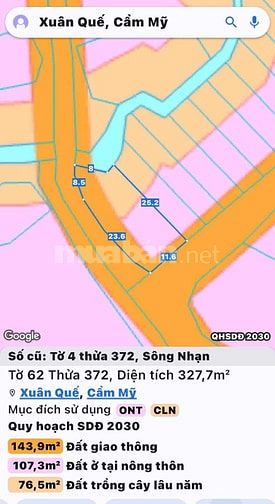 Đất ngộp giá rẻ thổ cư ven suối gần KCN, sát SB Long Thành chỉ 17km