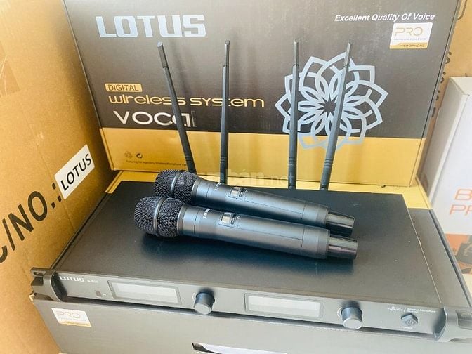 🎤 LOTUS S-600 – Micro không dây cao cấp, âm thanh đỉnh cao