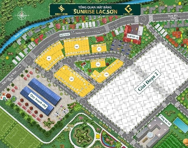 Đất nền dự án Sunrise Lạc Sơn, sẵn sổ đỏ 120m2, tiềm năng nhìn thấy