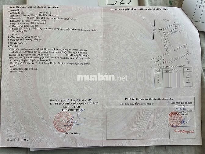 Đất đẹp HXH đường Số 2, Trường Thọ Khu dân trí cao, gần Ga Metro