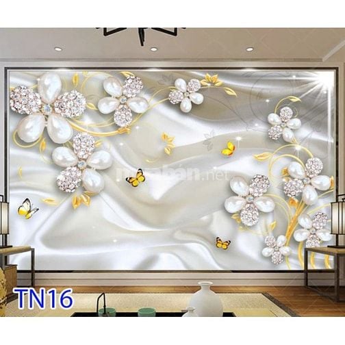 Tranh gạch 3d ốp tường hoa ngọc - VCX44