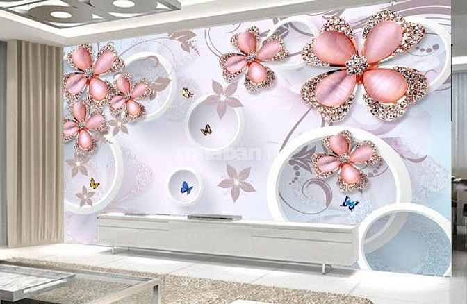 Tranh gạch 3d ốp tường hoa ngọc - VCX44