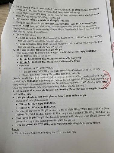 CÔNG TY ĐẤU GIÁ HỢP DANH SỐ 1 QUỐC GIA THÔNG BÁO BÁN ĐẤU GIÁ TÀI SẢN 