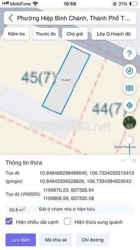 Lô đất 52m2, hẻm xe hơi gần Phạm Văn Đồng, Vạn Phúc Cty, full Thổ cư.