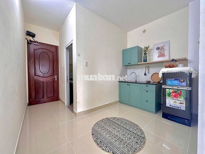 1PN_TÁCH BẾP_BAN CÔNG LỚN_NHÀ THANG MÁY_CHỖ ĐỂ XE RỘNG