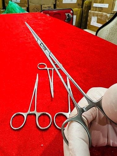 PANH THẲNG 13CM (KẸP THẲNG 13CM)- DỤNG CỤ Y TẾ VTH, DÙNG TRONG NHA KHO