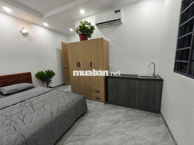 STUDIO FULL NỘI THẤT - TÁCH BẾP CỬA SỔ TRỜI - NHÀ MỚI