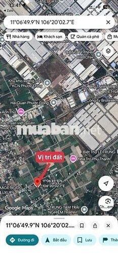 Anh trai bán gấp lô đất đẹp 90m2 gần Khu công nghiệp Phước Đông 620tr