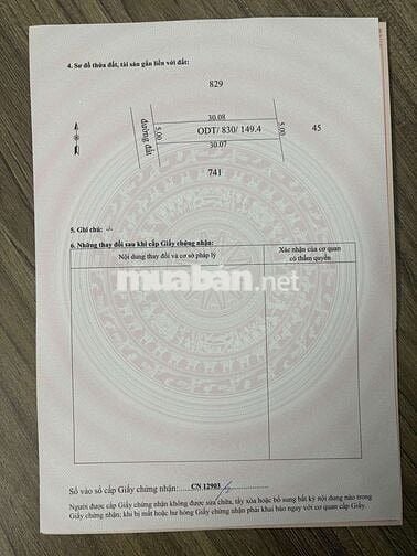 NHÀ TRỆT LỬNG Hương Lộ 2 Trảng Bàng, 5X30=150M2 SHR 830tr, xây kiên cố