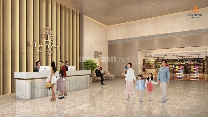 NEWTOWN DIAMOND - Căn hộ 1PN , nội thất cao cấp, không gian xanh