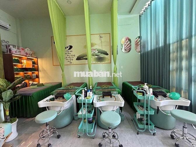 sang tiệm gội đầu dưỡng sinh, nail