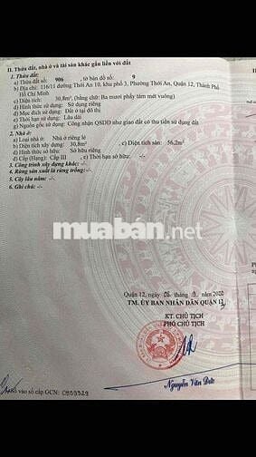 cần bán nhà gấp tại trung tâm quận 12 (chính chủ bán)