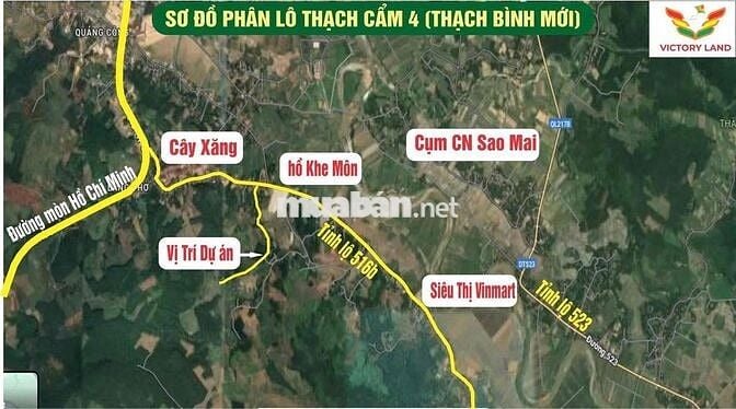 Bán Đất Thạch thành huyện Thạch Bình ,thanh hoá .Giá :225 tr /lô