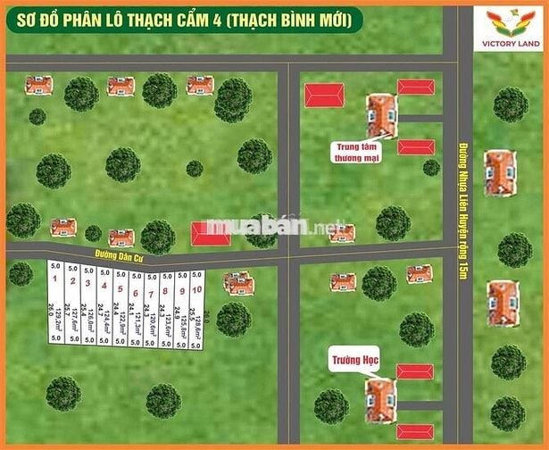 Bán Đất Thạch thành huyện Thạch Bình ,thanh hoá .Giá :225 tr /lô
