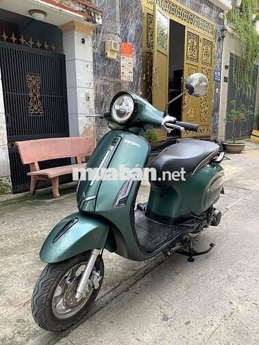 Vespa 50cc xanh rêu 2022 Zin100% CCCD chủ Bs.Tp