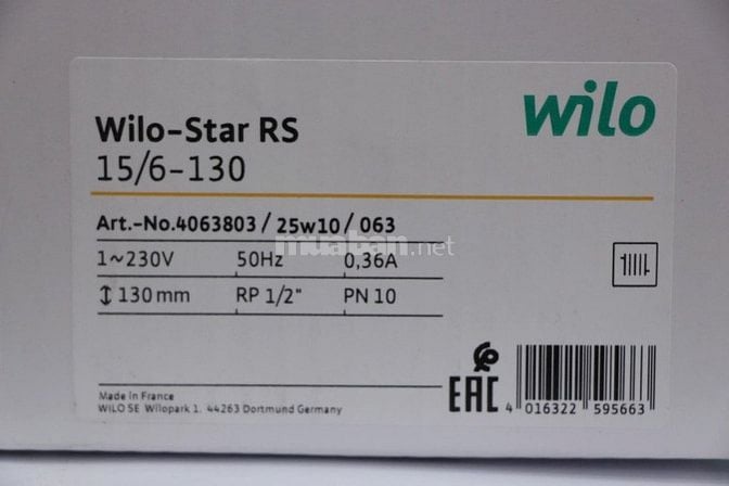 Máy bơm tuần hoàn Wilo STAR-RS15/6-130