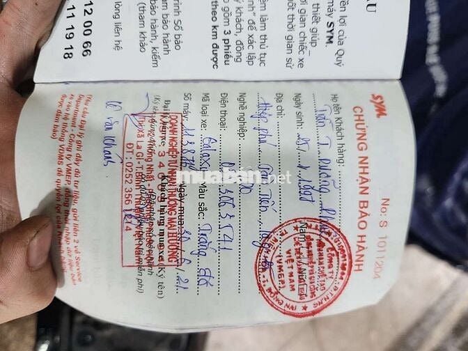 Sym galaxy 50cc zin chưa chạm