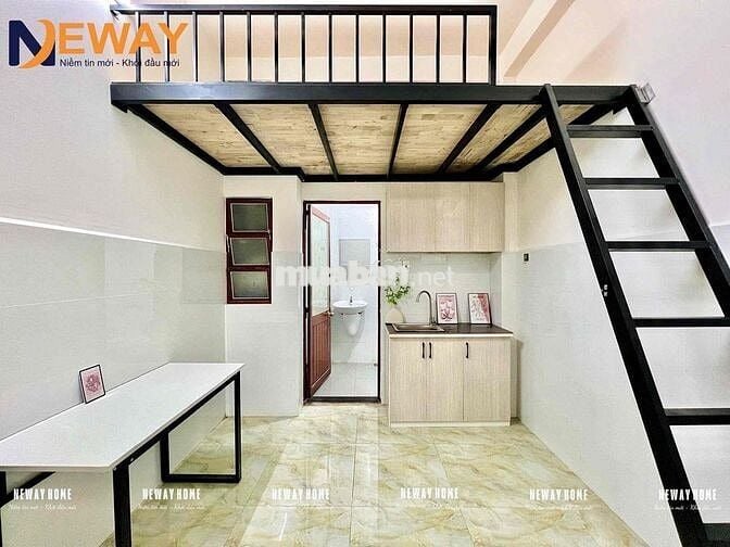 Phòng gác cao, sẵn máy lạnh - đi bộ qua ĐH Công Thương 100m