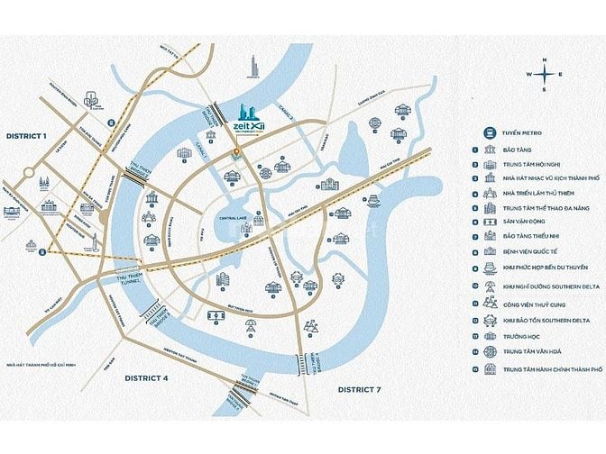 Cần bán Căn hộ tại Zeit River Thủ Thiêm gồm 4 phòng ngủ view đẹp 181m2