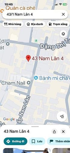 Cần bán nhà đường Nam lân 4 xã bà điểm, huyện hóc môn 