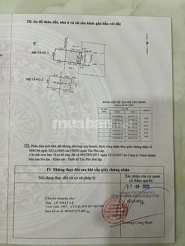 Bán nhà mặt tiền 1B Sơn Kỳ, phường Sơn Kỳ, ngay Aeon, 4x10m