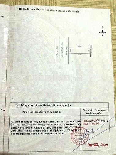 CẦN BÁN NHANH LÔ NHÂN HÒA 8 - SÁT GÓC - GẦN TRƯỜNG HỌC