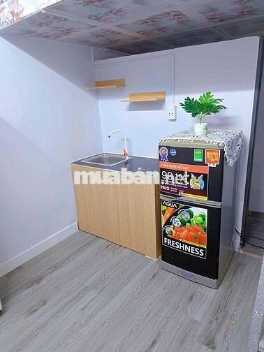 PHÒNG GÁC CAO M7 SẴN TỦ LẠNH, MÁY LẠNH,TỦ QUẦN AO_Nguyễn Văn Khối Q.GV