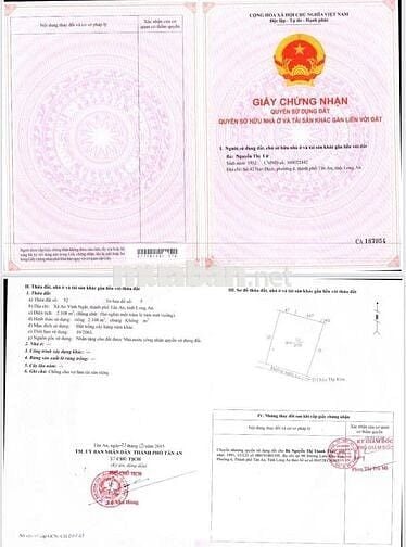 ĐẤT MẶT TIỀN Đường Châu Thị Kim, Xã An Vĩnh Ngãi, TP Tân An, Long An