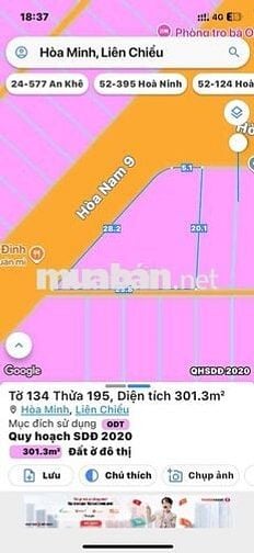 LÔ GÓC 2 MT HOÀ NAM 9&8 - HOÀ MINH ĐÀ NẴNG