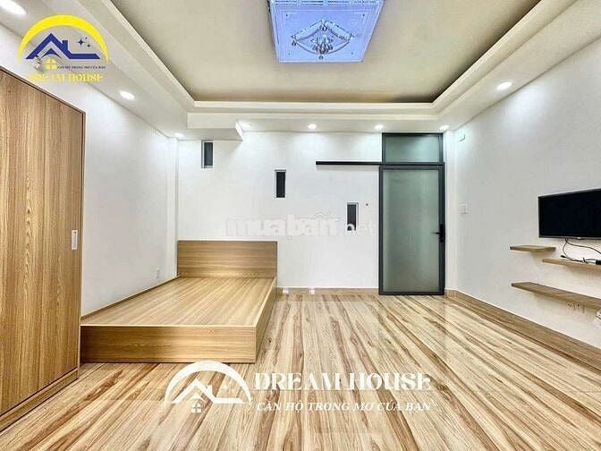 CĂN HỘ DỊCH VỤ MỚI ĐẦY  ĐỦ NỘI THẤT BAN CÔNG THOÁNG MÁT GẦN AEON TP