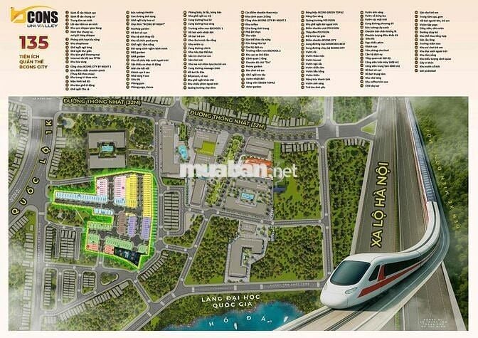 Bcons Uni Valley với 267,4m2 chỉ 9,9 tỷ tại đường Thống Nhất