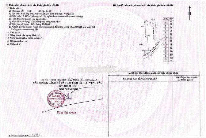 80m2 mặt tiền đường nhà nước xã Láng Dài, huyện Đất Đỏ, Bà Rịa VT