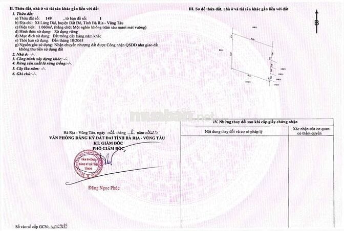 80m2 mặt tiền đường nhà nước xã Láng Dài, huyện Đất Đỏ, Bà Rịa VT