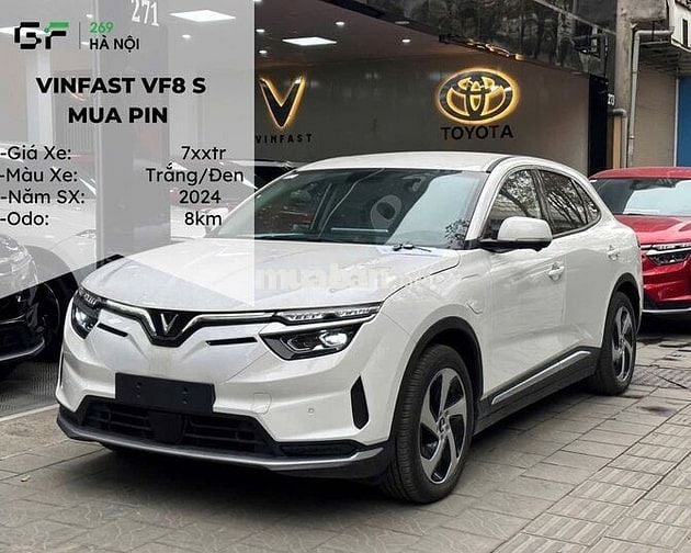 VinFast VF8 S Đen, sản xuất 2024, 8km