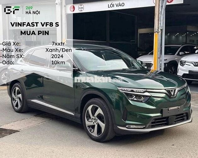 VinFast VF8 S Đen, sản xuất 2024, 8km