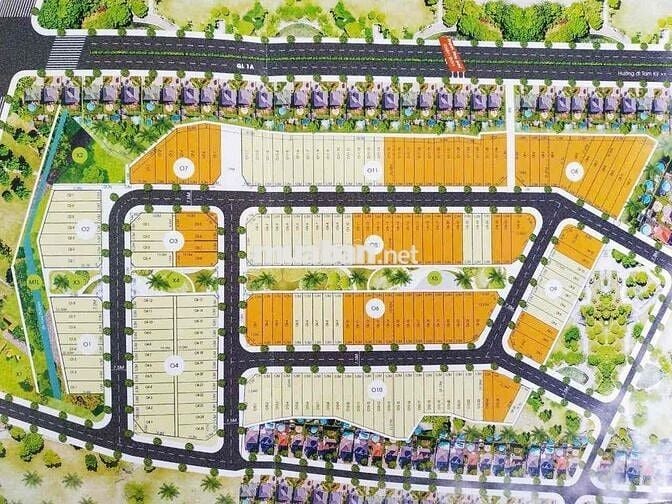 Lô mặt tiền 7,5m, mặt sau kẹp công viên đẹp chỉ 22,5 tr/m