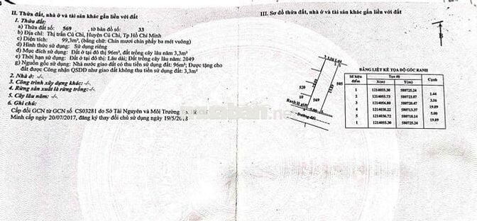 🔥 CÒN ĐÚNG 1 LÔ *** – VỊ TRÍ ĐẸP NGAY TRUNG TÂM THỊ TRẤN CỦ CHI 🔥
