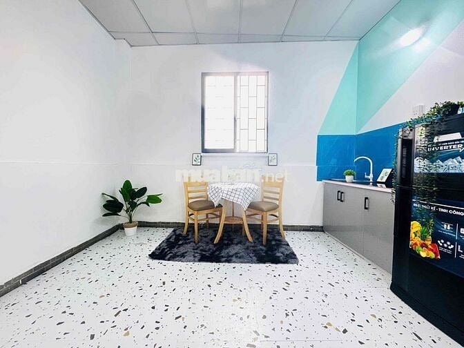 🏡CHDV - 1 PHÒNG NGỦ RIÊNG - 1 PHÒNG KHÁCH mới 100% có sẵn NỘI THẤT MỚI