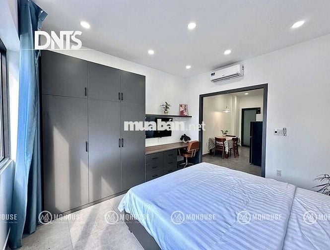 Cho thuê căn hộ tách bếp 45m2, đầy đủ nội thất, gần Thủ Thiêm, Bason