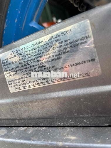 Sirius 2014 máy quá êm, bình đề đủ