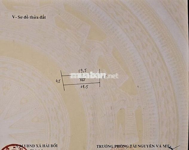 Tôi chính chủ bán đất ở Hải Bối, Đông Anh, Hà Nội. Diện tích 85.5m².